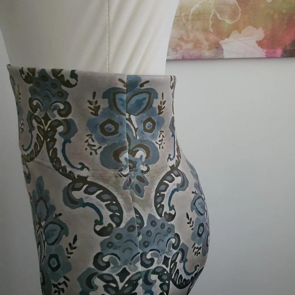 Quirky Stretch Tube Midi Skirt Size M Dog Print - Picture 4 of 6
